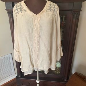 Cream boho top